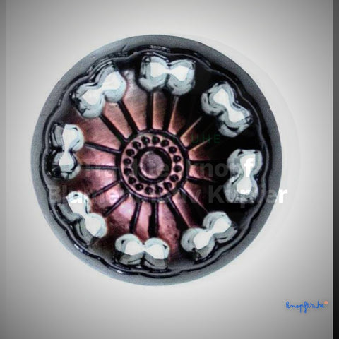 Trachtenknopf Blumenmotiv Kupfer – Ösenknopf – TK-123 – Clean Showcase