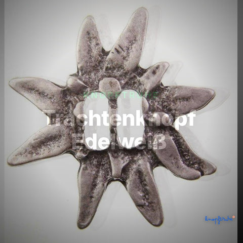 Trachtenknopf Edelweiß – Schlitzknopf – TK-24AS – Clean Showcase