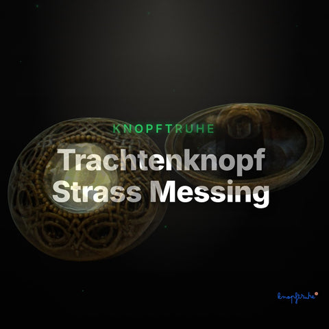 Trachtenknopf Strass Messing – Ösenknopf – TK-5 – Clean Showcase