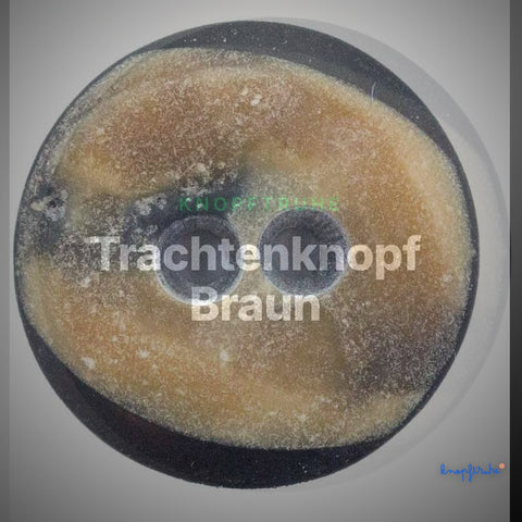 Trachtenknopf Braun – 2-Loch Knopf – TK-26 – Clean Showcase