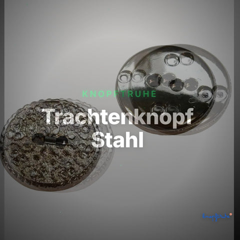 Trachtenknopf Stahl – 2-Loch Knopf – TK-77 – Clean Showcase