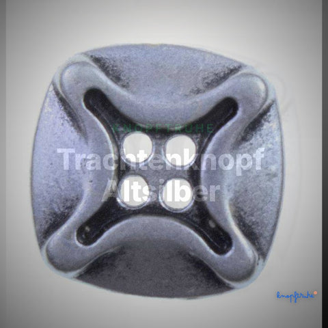 Trachtenknopf Altsilber – 2-Loch Knopf – TK-42 – Clean Showcase