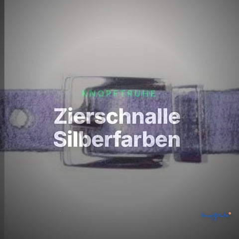 Zierschnalle Silberfarben – Metallschnalle ZS-02 – Clean Showcase