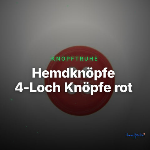 Hemdknöpfe 4-Loch Knöpfe rot – Clean Showcase
