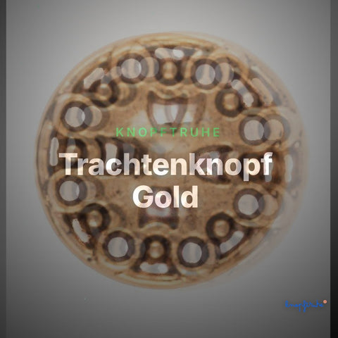 Trachtenknopf Gold – Ösenknopf – TK-57G – Clean Showcase