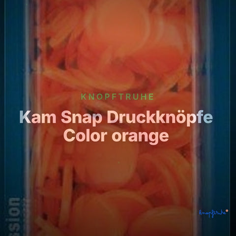 Kam Snap Druckknöpfe Color orange – Clean Showcase