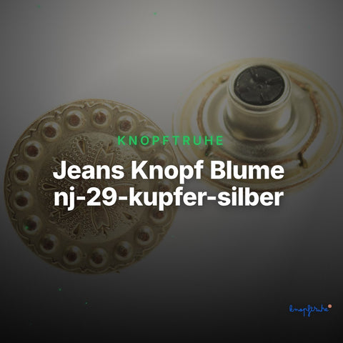 Jeans Knopf Blume nj-29-kupfer-silber – Clean Showcase