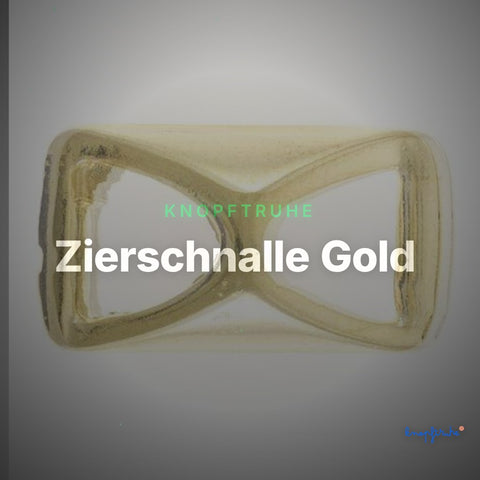 Zierschnalle Gold – Mini Schnalle ZS-35 – Clean Showcase