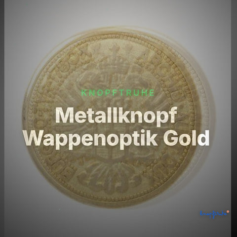 Metallknopf Wappenoptik Gold – Uniformknopf MK-08025 – Clean Showcase