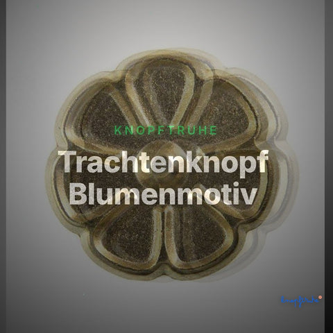 Trachtenknopf Blumenmotiv – TK-80G – Clean Showcase