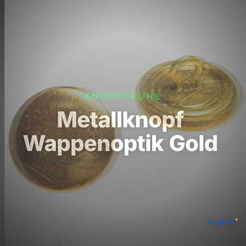 Metallknopf Wappenoptik Gold – Uniformknopf MK-33 – Clean Showcase