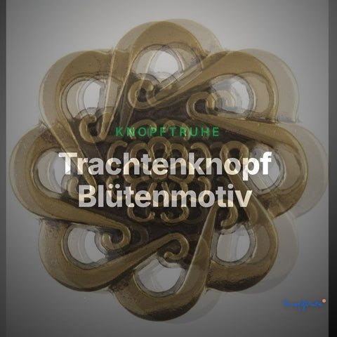 Trachtenknopf Blütenmotiv – TK-65G – Clean Showcase