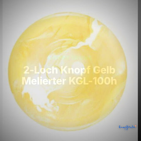2-Loch Knopf Gelb Melierter KGL-100h – Clean Showcase