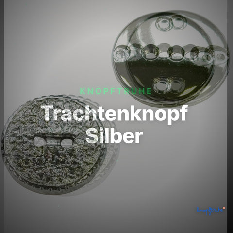 Trachtenknopf Silber – 2-Loch Knopf – TK-77 – Clean Showcase