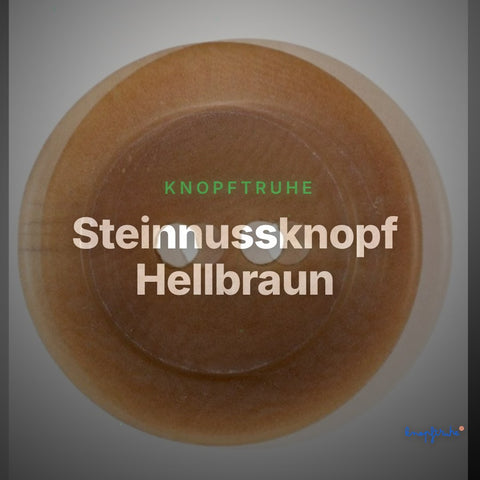 Steinnussknopf Hellbraun – Steinnussknopf STN-13 – Clean Showcase