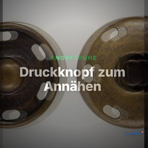 Druckknopf zum Annähen - Messing – Clean Showcase