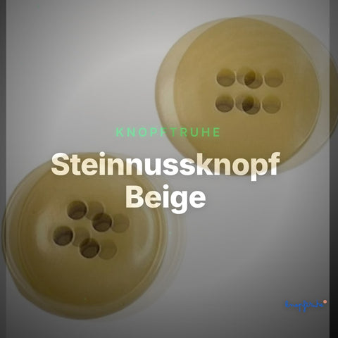 Steinnussknopf Beige – Steinnussknopf STN-2 – Clean Showcase