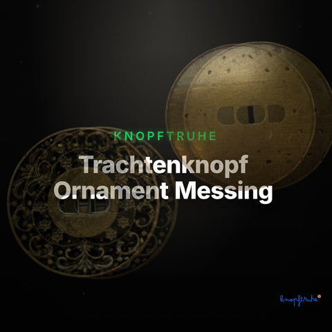 Trachtenknopf Ornament Messing – 2-Loch Knopf – TK-10 – Clean Showcase