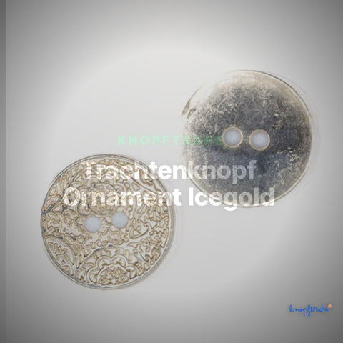 Trachtenknopf Ornament Icegold – 2-Loch Knopf – TK-146 – Clean Showcase