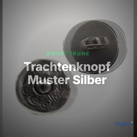 Trachtenknopf Muster Silber – Ösenknopf – TK-33 – Clean Showcase