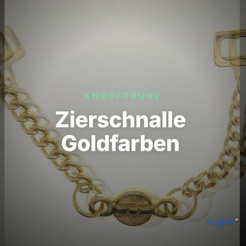 Zierschnalle Goldfarben – Metallschnalle ZS-11 – Clean Showcase