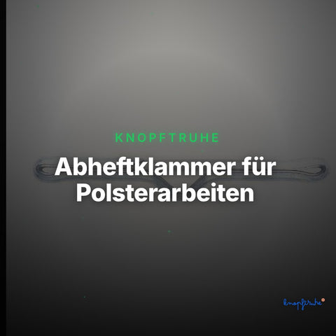 Abheftklammer für Polsterarbeiten – Clean Showcase