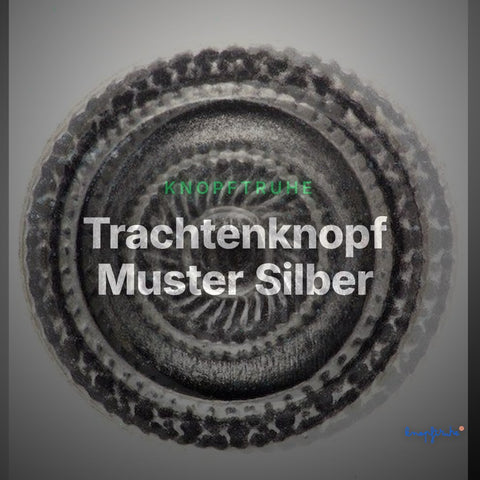 Trachtenknopf Muster Silber – Ösenknopf – TK-122AS – Clean Showcase
