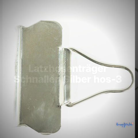 Latzhosenträger Schnallen Silber hos-3 – Clean Showcase