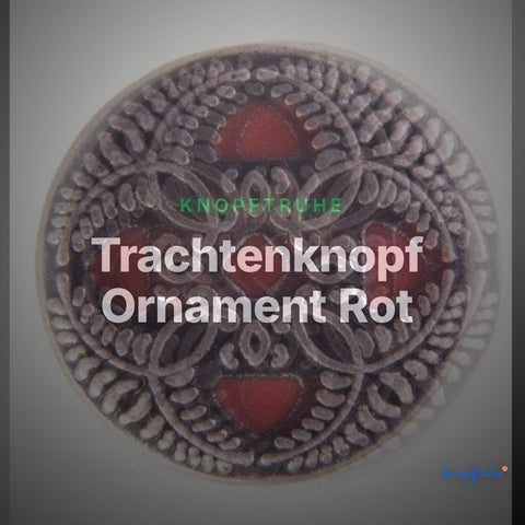 Trachtenknopf Ornament Rot – TK-70 – Clean Showcase
