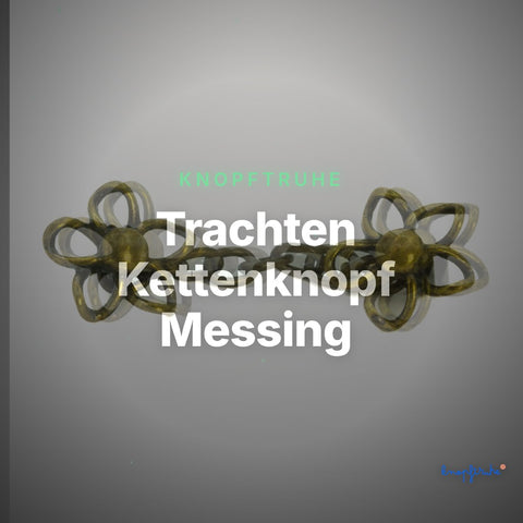 Trachten Kettenknopf Messing – TK-102 – Clean Showcase