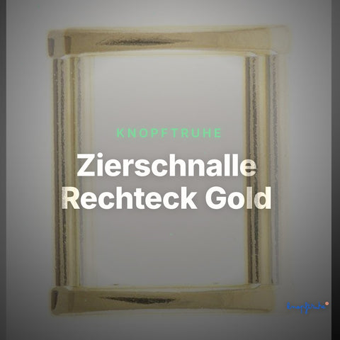 Zierschnalle Rechteck Gold – ZS-57 – Clean Showcase