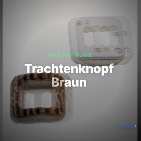 Trachtenknopf Braun – Schlitzknopf – TK-2 – Clean Showcase