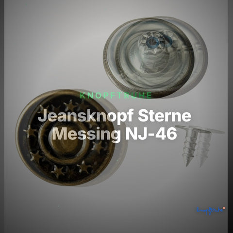 Jeansknopf Sterne Messing NJ-46 – Clean Showcase