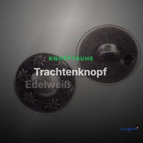 Trachtenknopf Edelweiß Altsilber – TK-22 – Clean Showcase