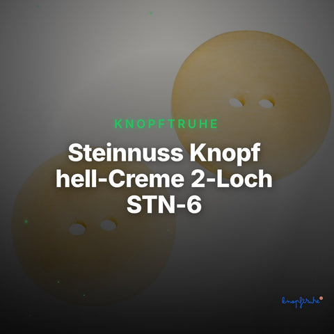 Steinnuss Knopf hell-Creme 2-Loch STN-6 – Clean Showcase