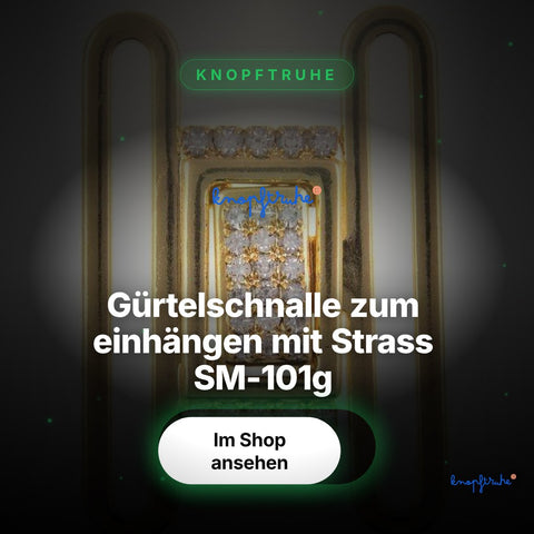 Gürtelschnalle zum einhängen mit Strass SM-101g – Hero Spotlight