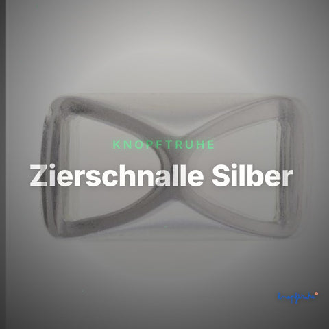 Zierschnalle Silber – Mini Schnalle ZS-35 – Clean Showcase