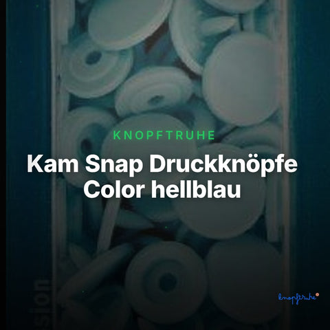 Kam Snap Druckknöpfe Color hellblau – Clean Showcase