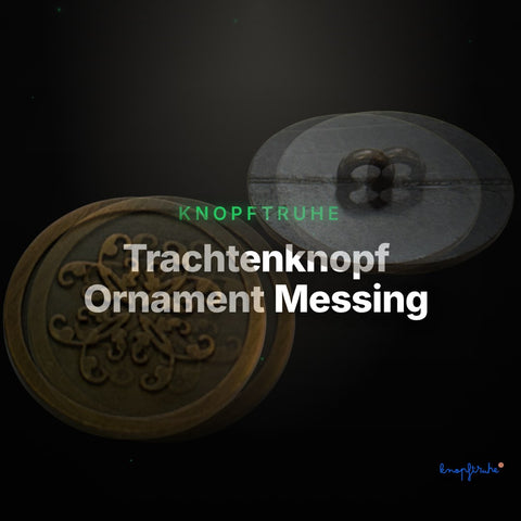 Trachtenknopf Ornament Messing – Ösenknopf – TK-138 – Clean Showcase