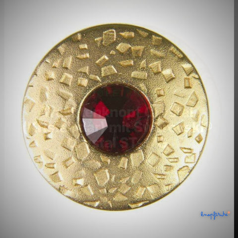 Trachtenknopf Crystal (Kristallklar) mit Swarovski® Crystal ST-17G Gold – Clean Showcase