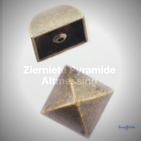 Zierniete Pyramide Altmessing – NT-49 – Clean Showcase