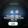 Knopf mit kleinen Randmusterungen blau KBL-12 – Hero Spotlight