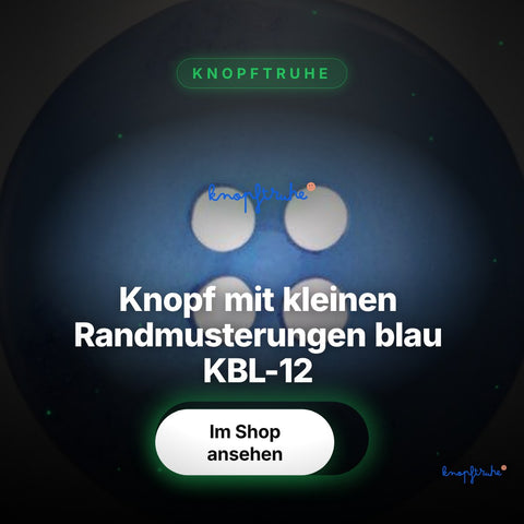 Knopf mit kleinen Randmusterungen blau KBL-12 – Hero Spotlight