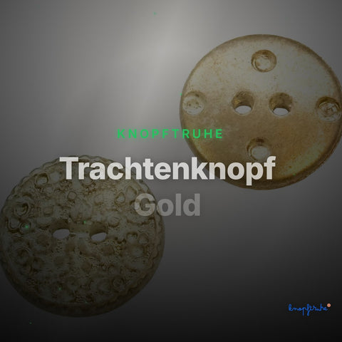 Trachtenknopf Gold – 2-Loch Knopf – TK-77 – Clean Showcase