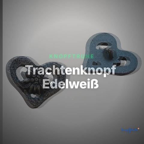 Trachtenknopf Edelweiß – Ösenknopf – TK-35AS – Clean Showcase