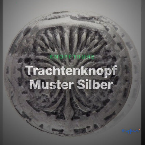 Trachtenknopf Muster Silber – Ösenknopf – TK-202AS – Clean Showcase