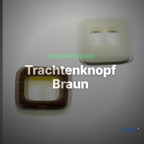 Trachtenknopf Braun – Schlitzknopf – TK-2A – Clean Showcase