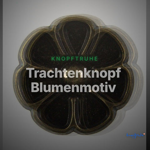 Trachtenknopf Blumenmotiv – TK-80AG – Clean Showcase