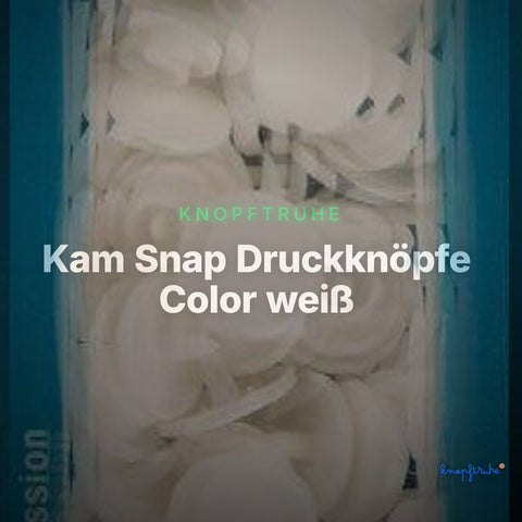 Kam Snap Druckknöpfe Color weiß – Clean Showcase