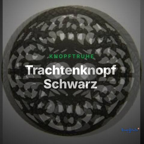 Trachtenknopf Schwarz – 2-Loch Knopf – TK-30SCHW – Clean Showcase